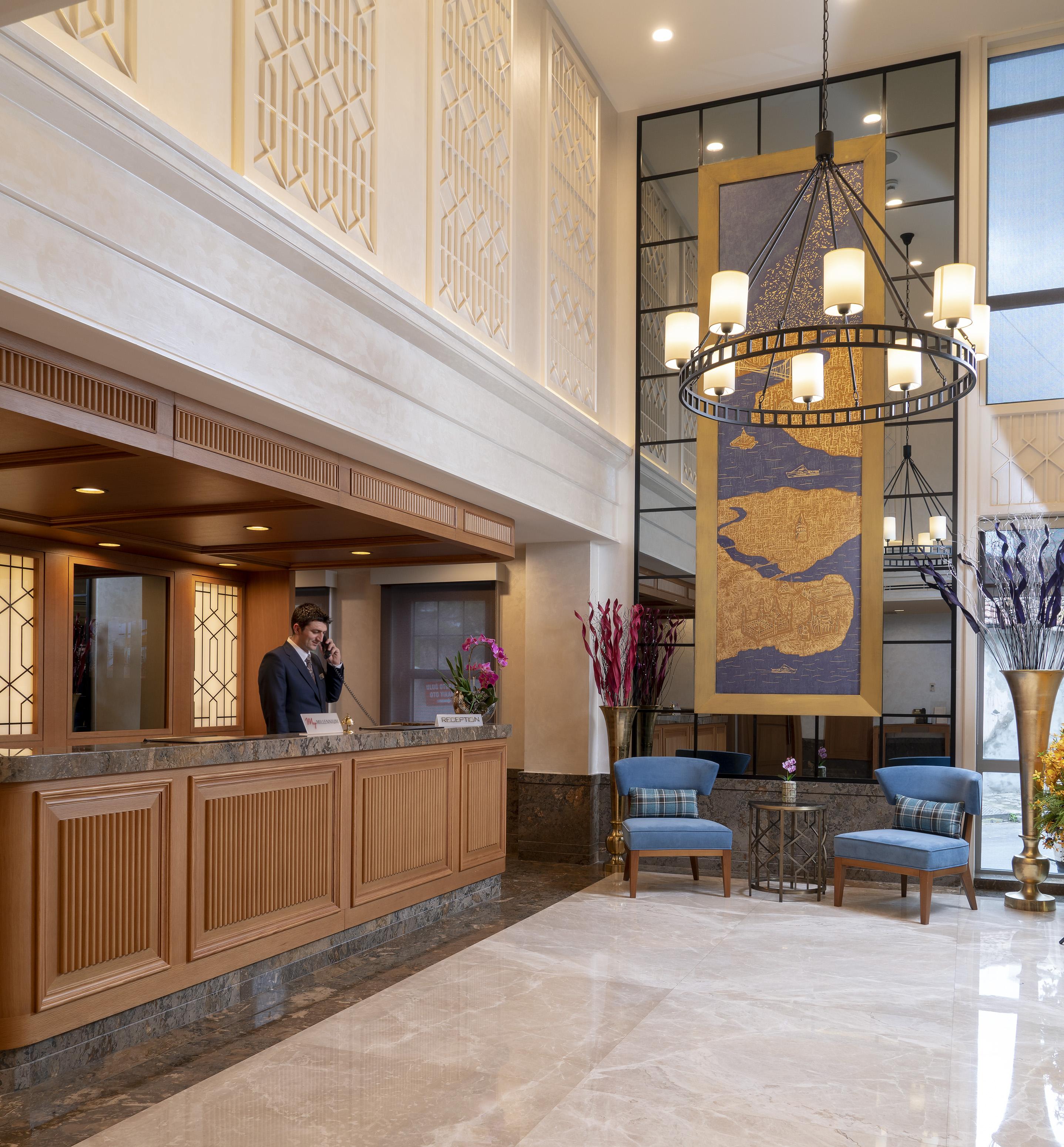 มิลเลนเนียม อิสตันบูล โกลเดน ฮอร์น Hotel ภายนอก รูปภาพ The lobby of the hotel